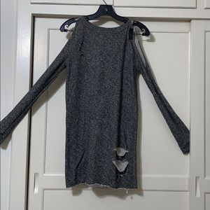Shoulder Cut out Sweater